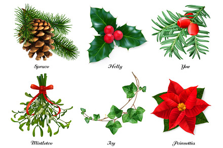 Christmas decoration. Vector icons, an Icon by Allevinatis Studio