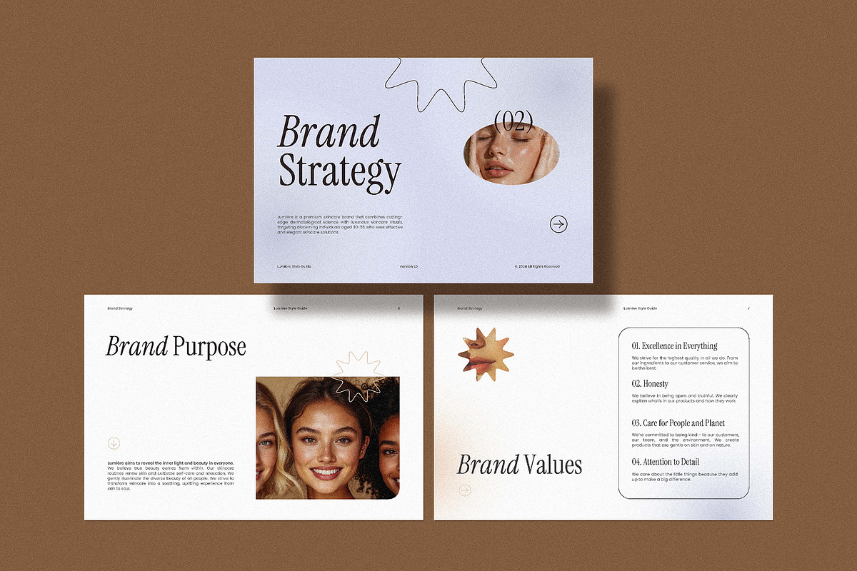 Lumière Branding Guidelines, a Branding & Logo Template by AndrewPixel (Photo 4 of 14)