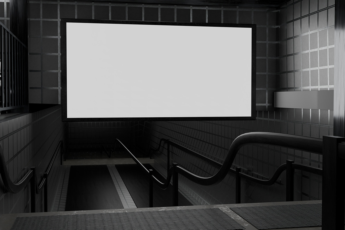 Subway Billboard Mockup, a Mockup by Mockupnine (Photo 6 of 7)