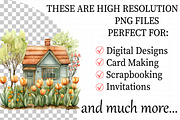 Watercolor Gardening House Clipart, an Illustration by Daily.Designs (Thumbnail 2 of 8)