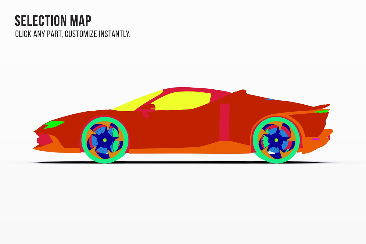 2026 Supercar Sport Convertible, an Advertising Mockup by Halal Graphic Studio (Photo 6 of 12)