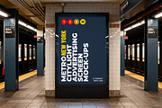 New York Metro Ad Screen Mock-Up 3, an Advertising Mockup by Graphic Shelter (Thumbnail 4 of 8)