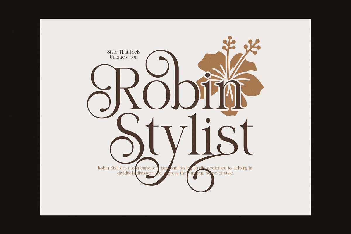Amor Hadena Elegant Serif Font, a Serif Font by Graphicxell (Photo 2 of 8)