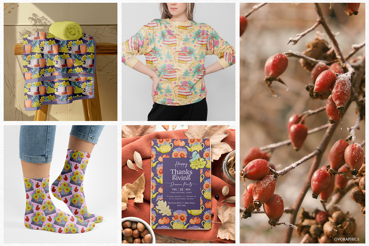 The Magic of Autumn Collection, a Seasonal Illustration by GVGraphics (Photo 12 of 13)