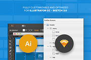 Wireframe Kit - V1, a Templates & Theme by UI8 (Thumbnail 4 of 5)