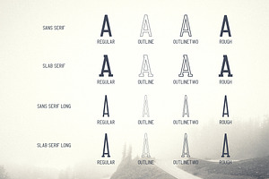 Crossroad -Vintage Typeface 16 Fonts