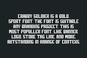 Crabby Soldier - Sport & Military Fo