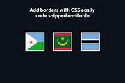 Flags of Africa Vector Square Icons, an Icon by bvcreates (Thumbnail 5 of 5)