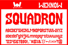 Squadron font