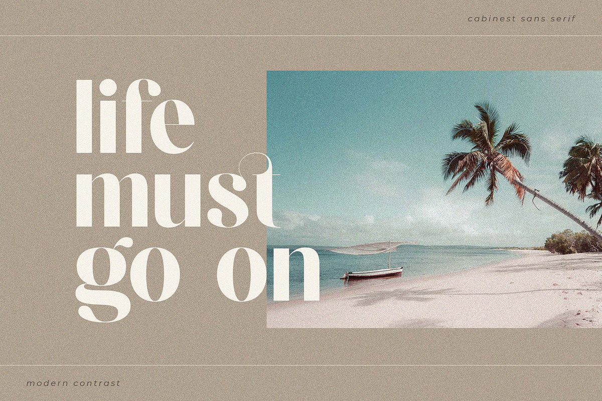 Cabinest – Contrast Sans Serif, a Sans Serif Font by BrandSemut (Photo 3 of 12)