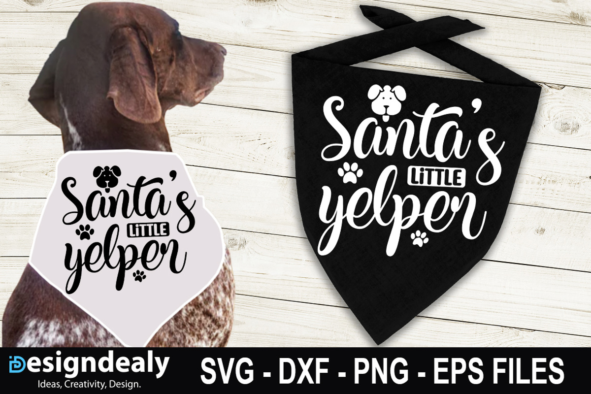 Dog Christmas Bandana SVG Bundle, a Graphic by Buysvgbundles (Photo 2 of 7)