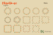 Christmas Lights Borders & Patterns, a Seasonal Illustration by moja doodle (Thumbnail 4 of 10)