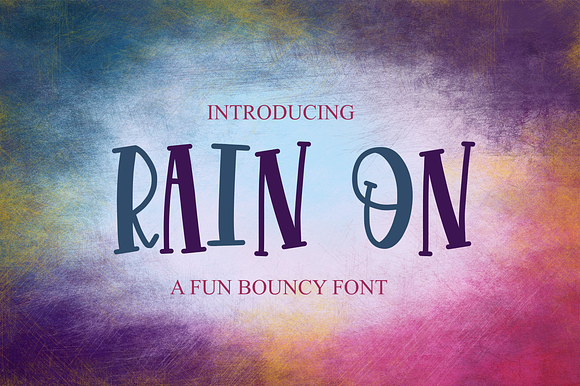 Rain On - Font preview 4