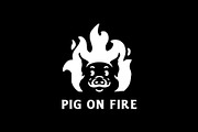 mascot red pig fire hot grill logo, a Branding & Logo Template by Vinsvectory (Thumbnail 3 of 3)