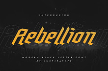 Rebellion - Modern Blackletter