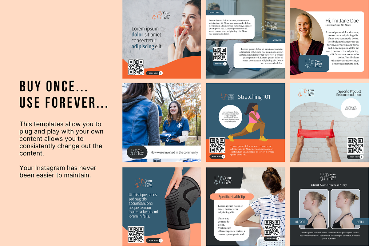 Physiotherapy Social Media, a Social Media Template by Sincerely Media (Photo 5 of 9)