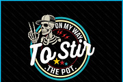 Skeleton Stir The Pot Meme SVG PNG, a Graphic by Creativeusart (Thumbnail 2 of 4)