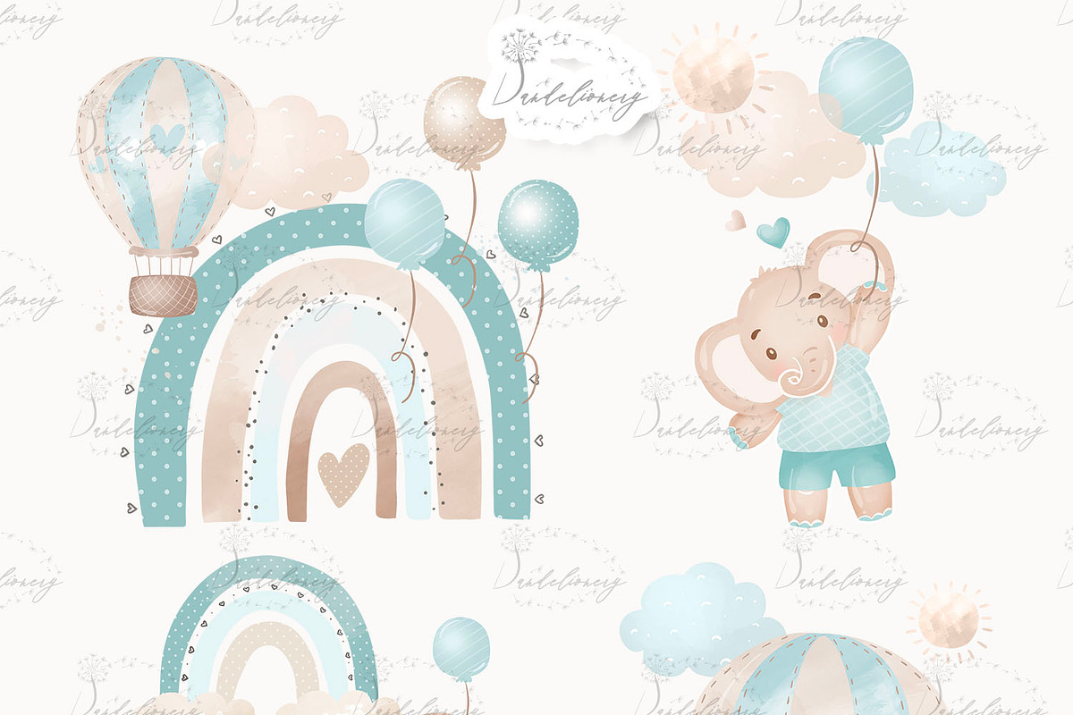 Baby Elephant boy design, an Illustration by designloverstudio (Photo 2 of 3)