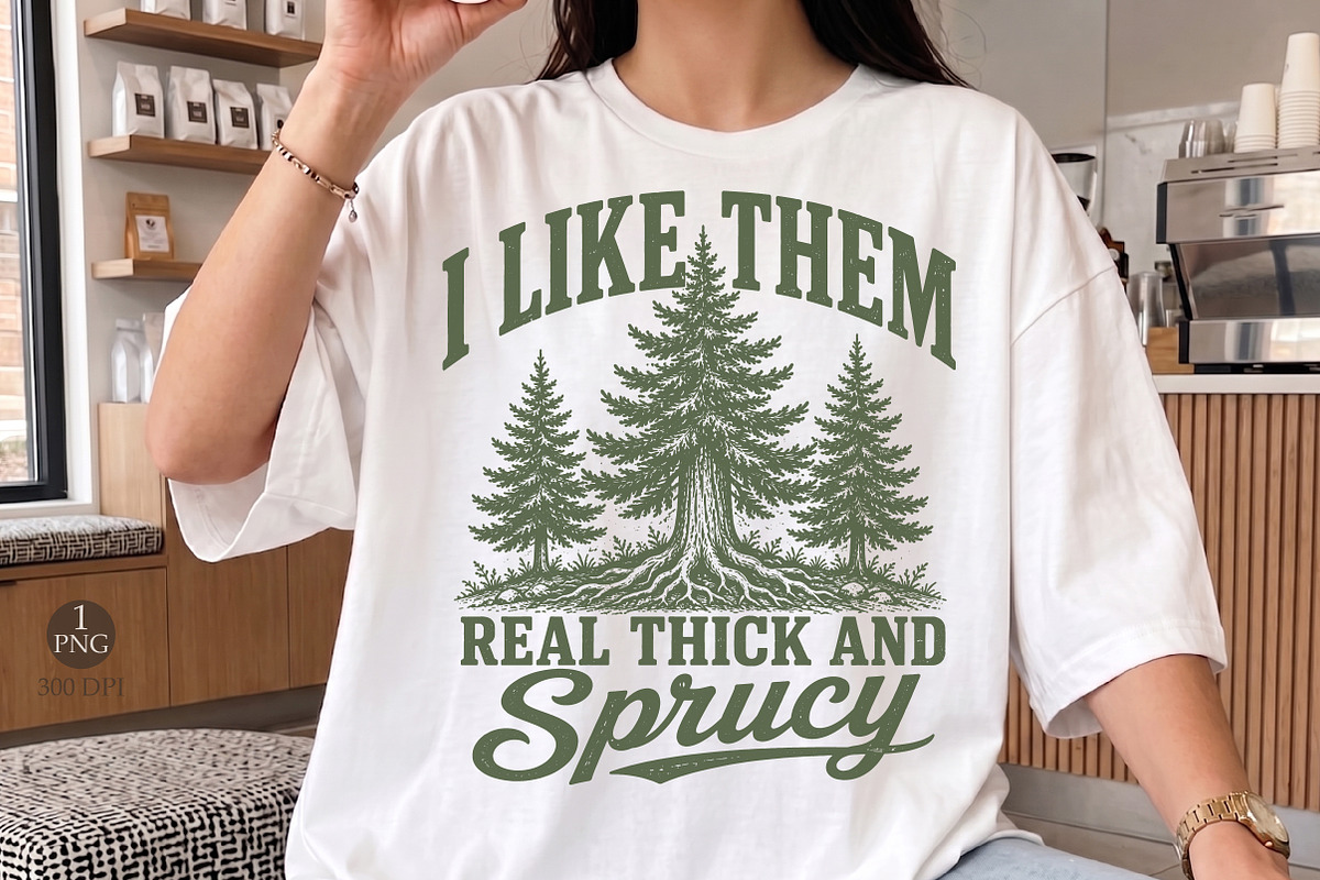 I Like Them Real Thick and SprucyPNG, a Seasonal Illustration by Libby Wishes (Photo 2 of 4)