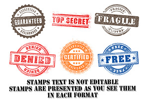 Grunge Commercial Vector Stamps