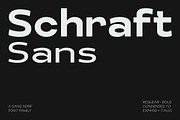 Schraft Sans Font Family, a Sans Serif Font by Glyphminds Studios (Thumbnail 1 of 10)