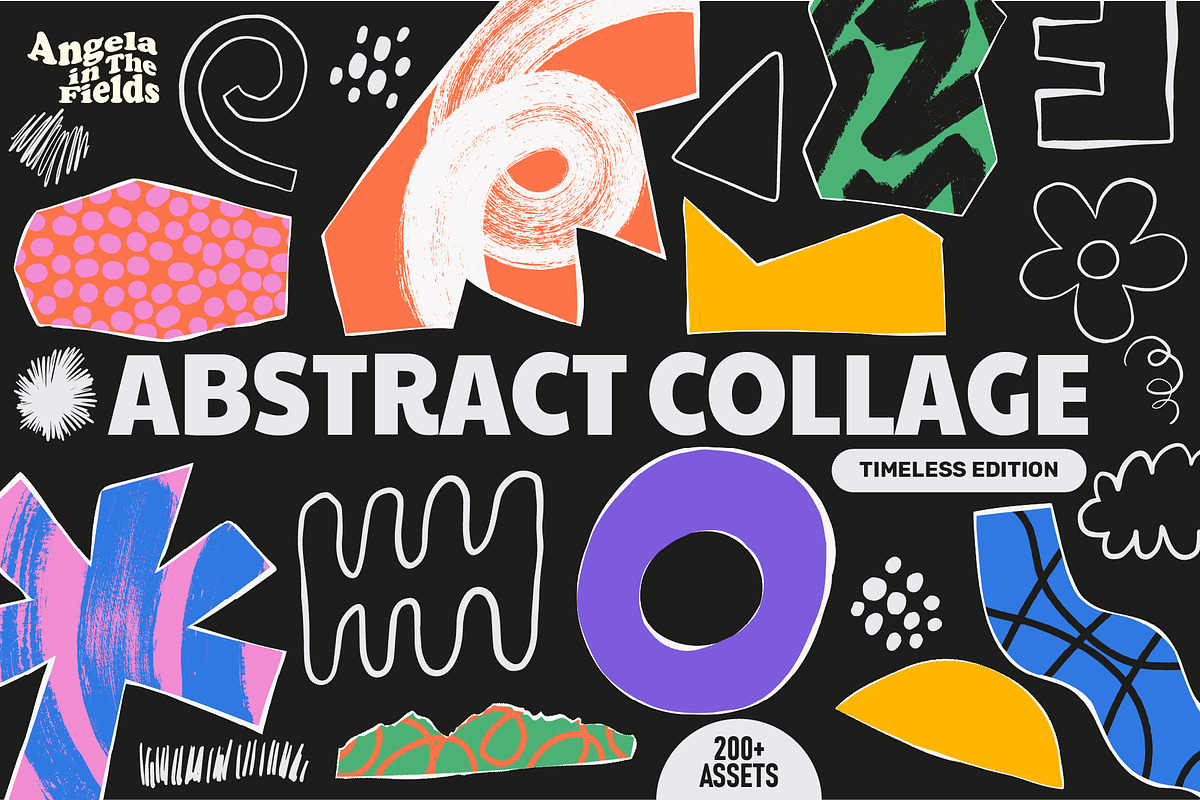 Abstract Collage Vector Clipart Set, an Object Graphic by angelainthefields (Photo 1 of 15)