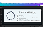 Email Signature Canva Template, an Email Template by tahananeart (Thumbnail 6 of 6)