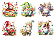 Cute Spring Gnome Clipart, an Illustration by Dream Creation (Thumbnail 4 of 5)
