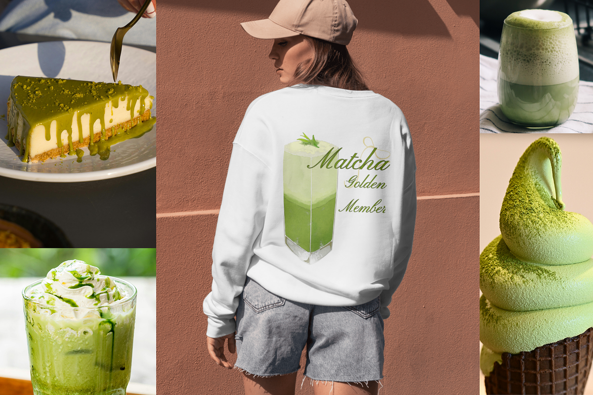 Matcha designs T-shirt Mockups, a Merchandise Mockup by KarolinaKreations (Photo 4 of 5)