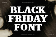 Black Friday Elegant Display Font, a Slab Serif Font by Graphicxell (Thumbnail 1 of 8)