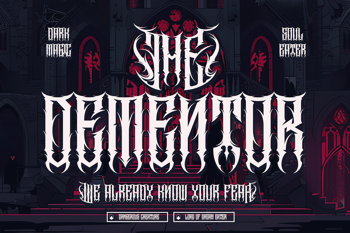 Cathedrave – Gothic Blackleter Font, a Blackletter Font by Letterara (Photo 8 of 15)
