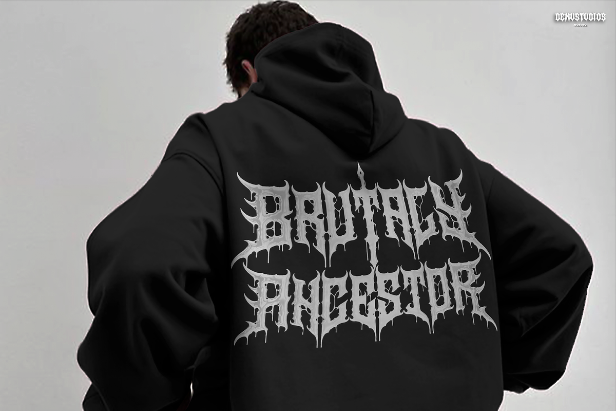 Mortaly Sword | Death Metal Typeface, a Blackletter Font by Denustudios (Photo 7 of 12)