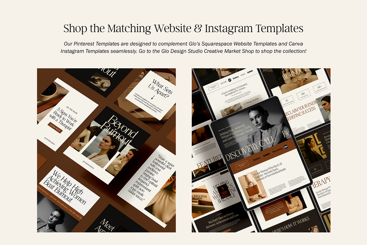 Canva Pinterest Marketing Templates, a Social Media Template by Glo Design Studio (Photo 10 of 10)