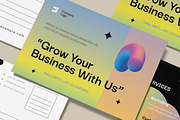Colorful Modern Postcard Template, a Business Card Template by MightyDesign (Thumbnail 5 of 8)