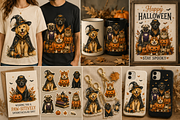 Halloween Pet Costume Clipart Bundle, an Object Graphic by Daisy Design (Thumbnail 3 of 8)