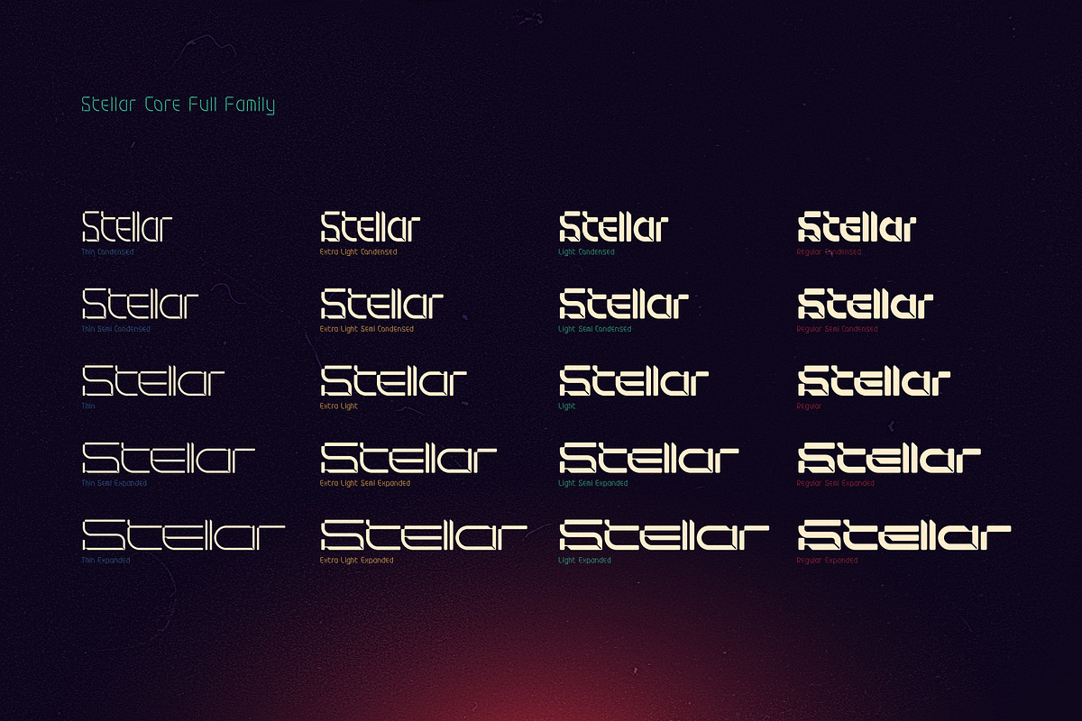 Stellar Core Sci-Fi Font Family, a Symbol Font by Gleb Guralnyk (Photo 6 of 7)