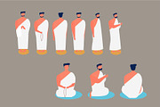 SALE Hajj Pilgrimage Bundle, a Person Illustration by bungamustia (Thumbnail 8 of 8)