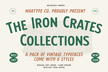 Iron Crates - A Sans Font Collection