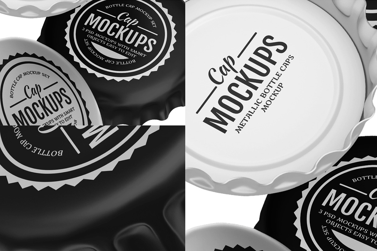 Beer Cap Mockup Set, a Product Mockup by Graphic Bird (Photo 6 of 6)