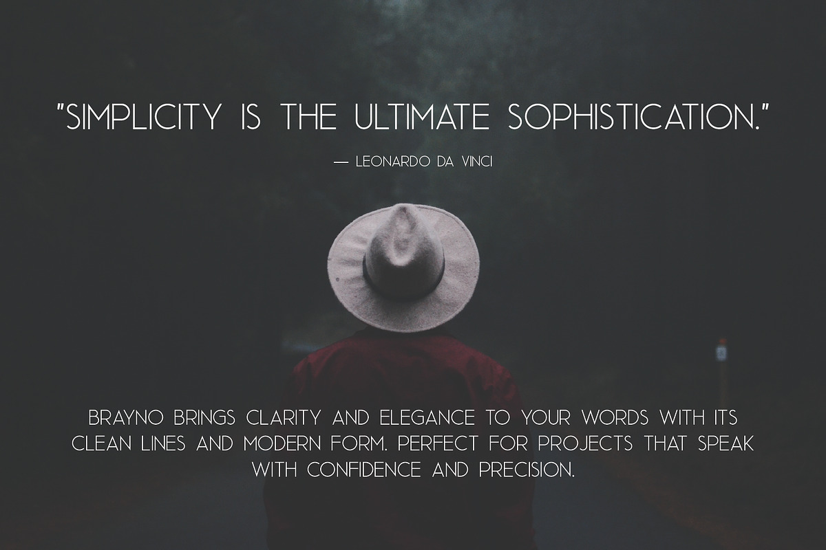 Brayno | Modern Sans Serif Font, a Sans Serif Font by Artdez (Photo 3 of 4)