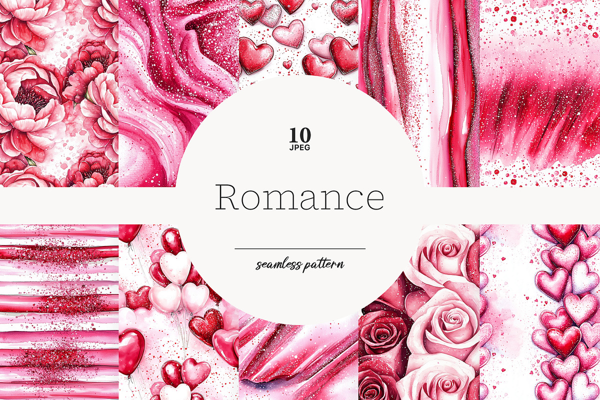 Valentine's Day Seamless Pattern, a Pattern Graphic by GlamArtZhanna (Photo 1 of 4)
