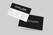 Black Minimal Business Card, a Business Card Template by Shahjhan (Thumbnail 2 of 3)