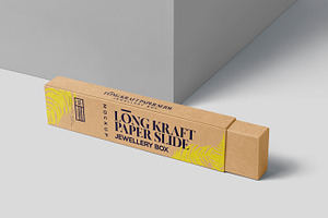 Long Rectangle Drawer Box Mockups