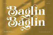 Baglin Elegant Ligature Serif Font, a Serif Font by Perfectype (Thumbnail 1 of 8)