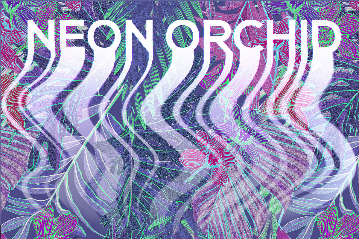 NEON ORCHID seamless patterns, a Pattern Graphic by ANAKOTO (Photo 18 of 18)