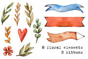 Aviators - Watercolor Clipart Set, a Texture Illustration by Mashamashastu (Thumbnail 5 of 13)