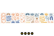 Abstract Boho Shape Clipart Set, an Illustration by designvectx (Thumbnail 3 of 3)
