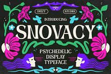 Snovacy - Psychedelic Display Font
