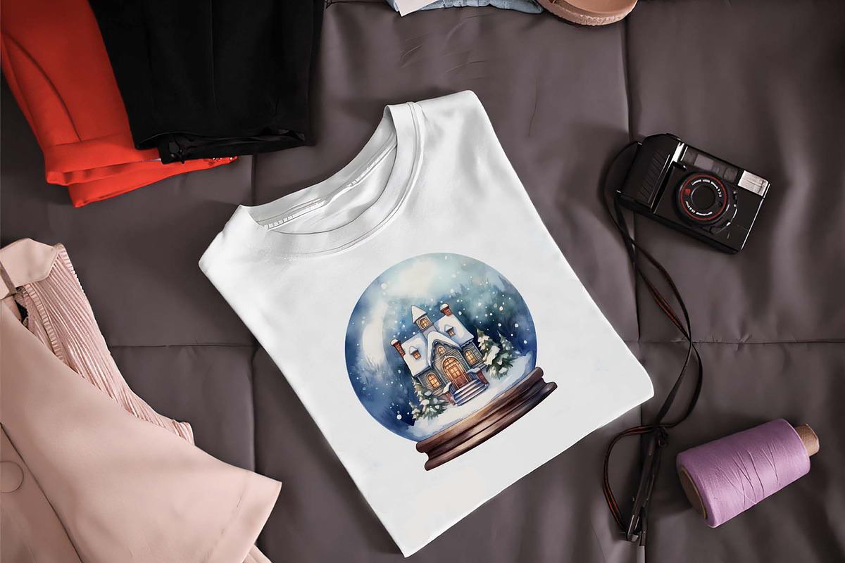 Christmas Snow Globe Clipart Bundle, an Illustration by Moon Studio (Photo 6 of 11)