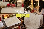 Woven Throw Blanket Mockup Bundle, a Household Mockup by VisualGrid (Thumbnail 3 of 10)
